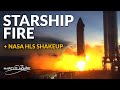 SpaceX Starship fires up & tower arms go on, NASA to select second HLS, SLS Fully Stacked