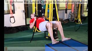 Monkey Bar Gym Jungle Gym XT Body Rows with feet on a box