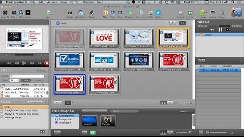 ProPresenter 5 tutorial: Adding audio to your preservice slideshow loop |ChurchTechCast.com