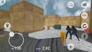 JASON FROM GANGSTAR VEGAS PLAY THIS GAME!? (BRUHHHBRUHBRUHH) | Prop Hunt Portable [Android gameplay] screenshot 4
