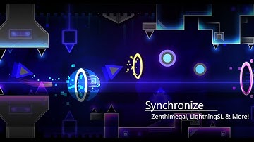 Synchronize 100% - 3 Coins - Geometry Dash 2.11 - Zenthimegal, LightningSL & More!
