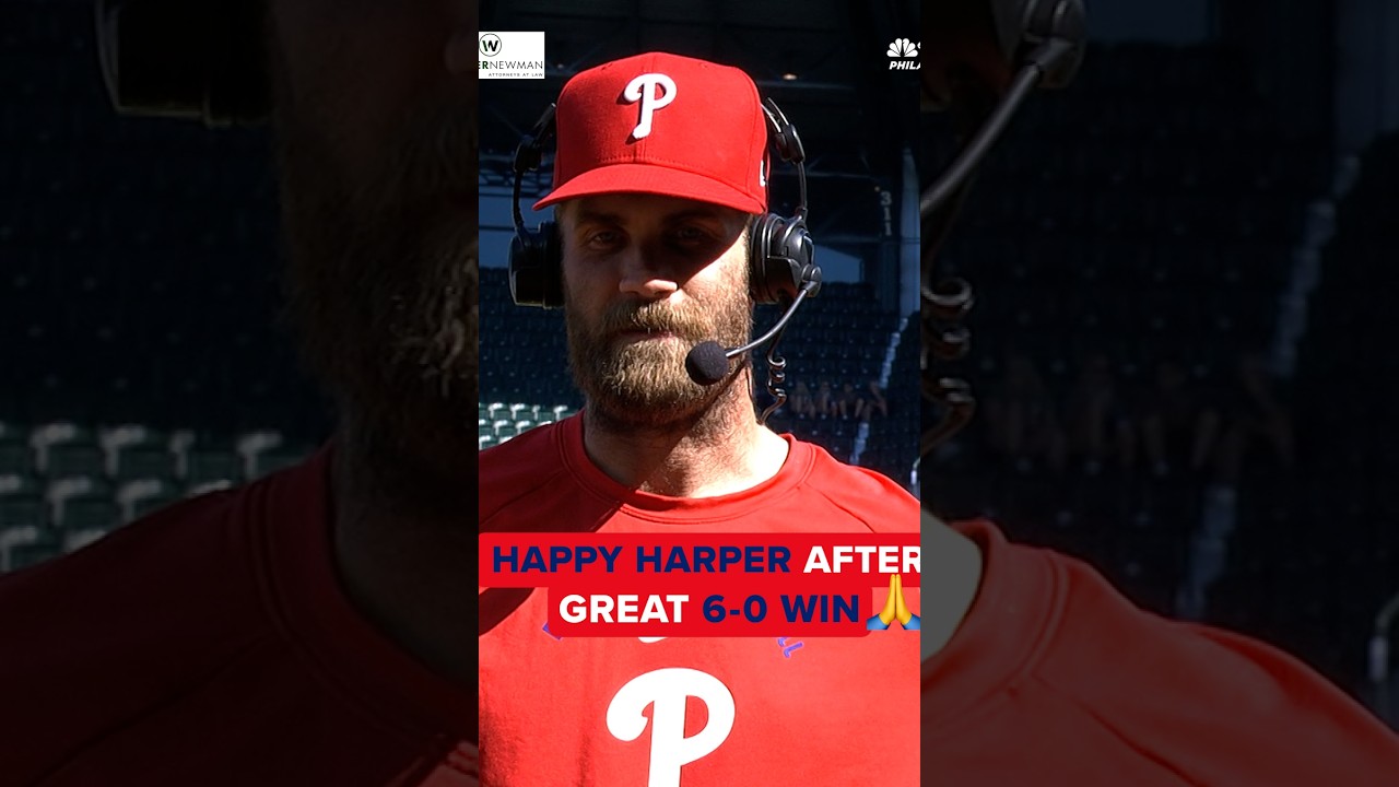 After a big day, Bryce Harper reflects on great 6-0 win over Mariners 👏