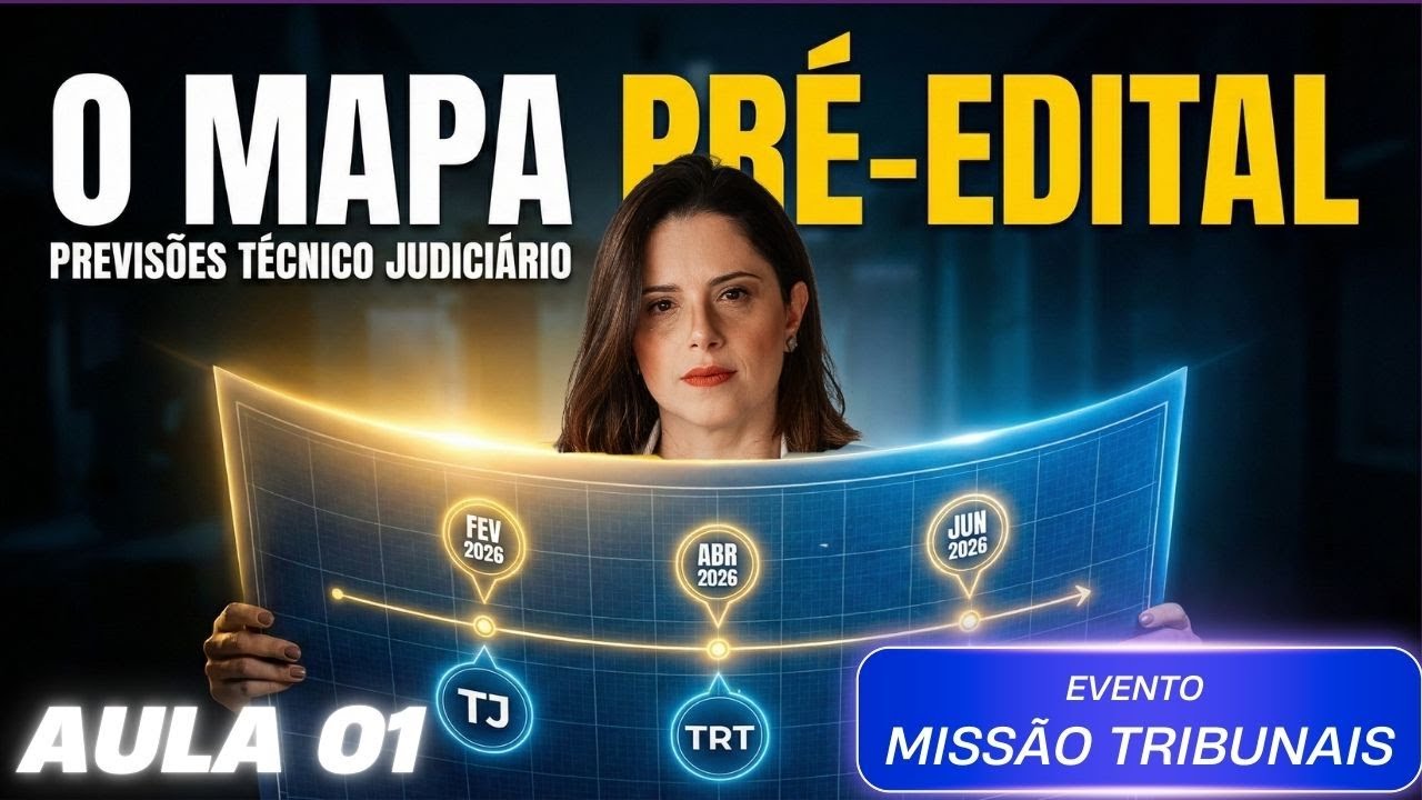 TJ TRT - AULA 1: Quais serão os próximos concursos de Técnico Judiciário?