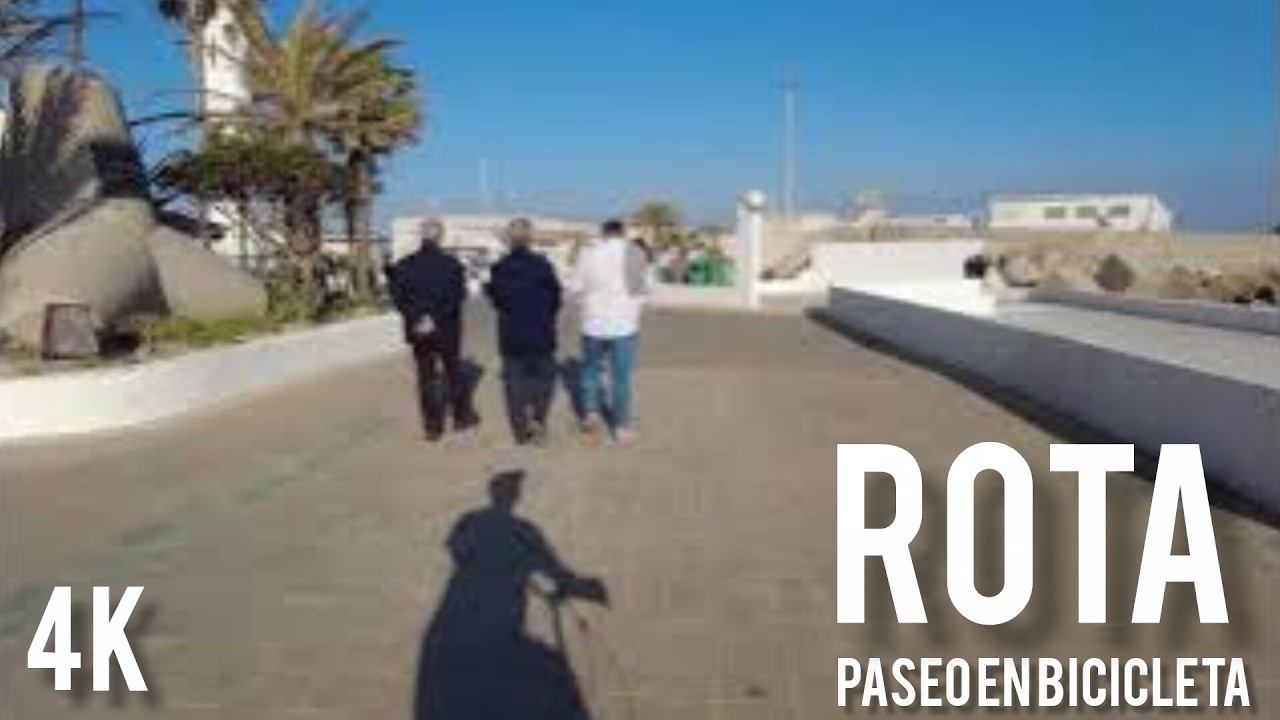 paseo en bicicleta por rota en el día de Andalucía (rota) (4k) (28 de febrero de 2026)