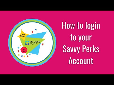 Savvy Perks How to Login To Your Account