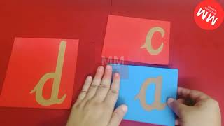 Sandpaper Letters -  Montessori method