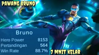 PAWANGNYA BRUNO CUMA BUTU WAKTU 7 MENIT LANGSUNG KELAR
