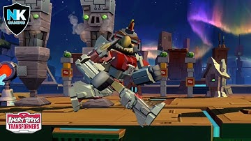 Angry Birds Transformers - Superion Falling Off A Bridge