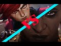 ARCANE: NETFLIX Vi vs Sevika Fight Scene | Episode 5  (Season 1) 🎧 Pusha T & Mako  (lyrics)🎧