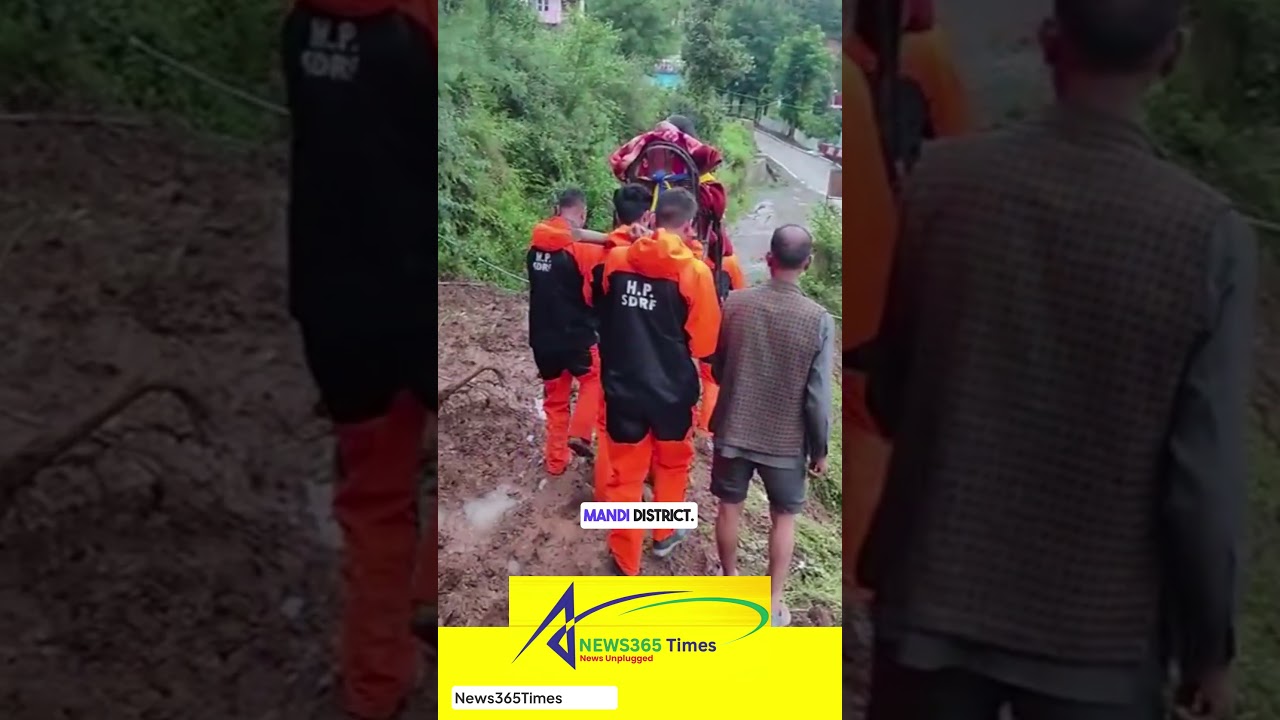 SDRF Provides Crucial Relief in Cloudburst-Hit Seraj Valley, Himachal Pradesh 