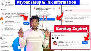 Facebook Earning Expired | Facebook Payout Setup & Earning Expired Problem Solved ✅ fb setup payout
