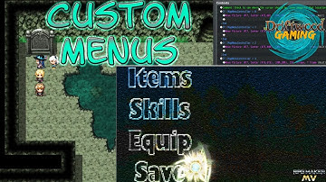 RPG Maker MV Tutorial - How to Make a Custom Menu - RPGMMV RMMV Tut
