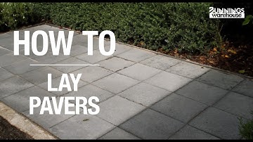 How To Lay Pavers - Bunnings Warehouse