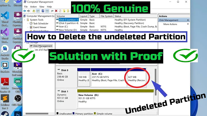 How to Delete the Undeletable using Diskpart (Disk Partition) | How to delete Protected Partitions