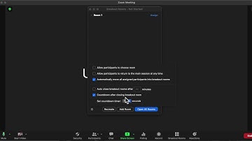 Changing Breakout Room Countdown Timer