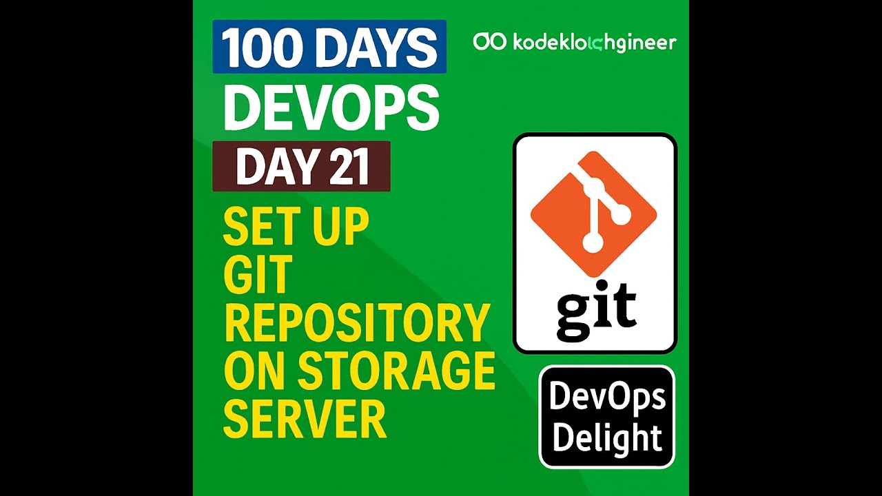 Day 21: Set Up Git Repository on Storage Server - YouTube