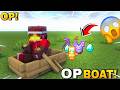 Minecraft, But Placing BOATS Gives OP ITEMS!😱 (NO VOICE)