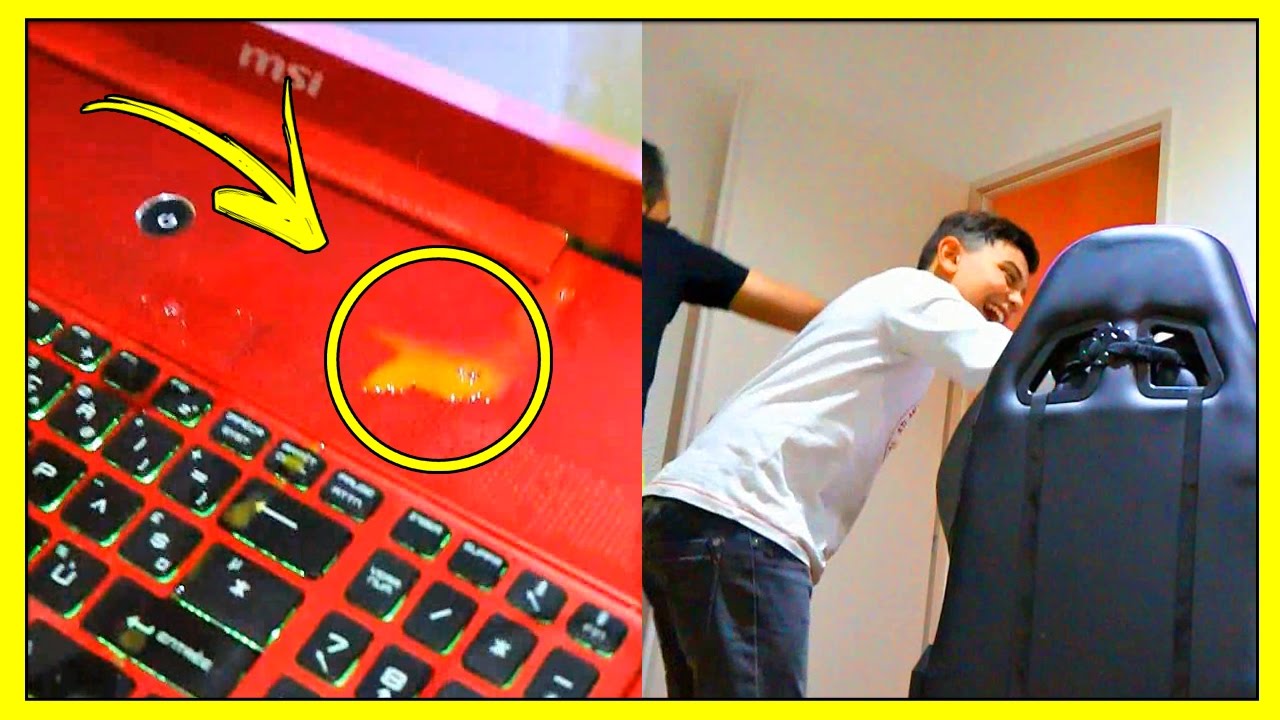 ON TROLL LIA AVEC MOMO ON LUI EXPLOSE DES ŒUFS SUR LA TETE - A 2 DOIGTS DE FRACASSER LE PC !!