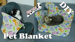 DIY How to Make a Pet Throw Blanket | Fleece Blanket | Furniture Cover | Bravo Dada! Sewing Tutorial