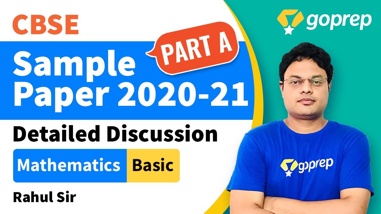 CBSE Class 10 Sample Paper 2020 2021 Mathematics Basic Question