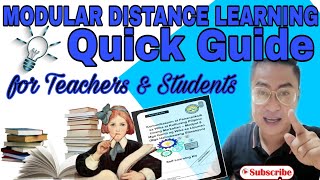 Learning Module Guide For Teachers Students