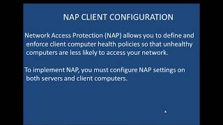 NAP Client Configuration using Group Policy - Etechtraining.com