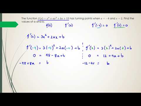 NCEA Level 2 Calculus Preparation - Question 5