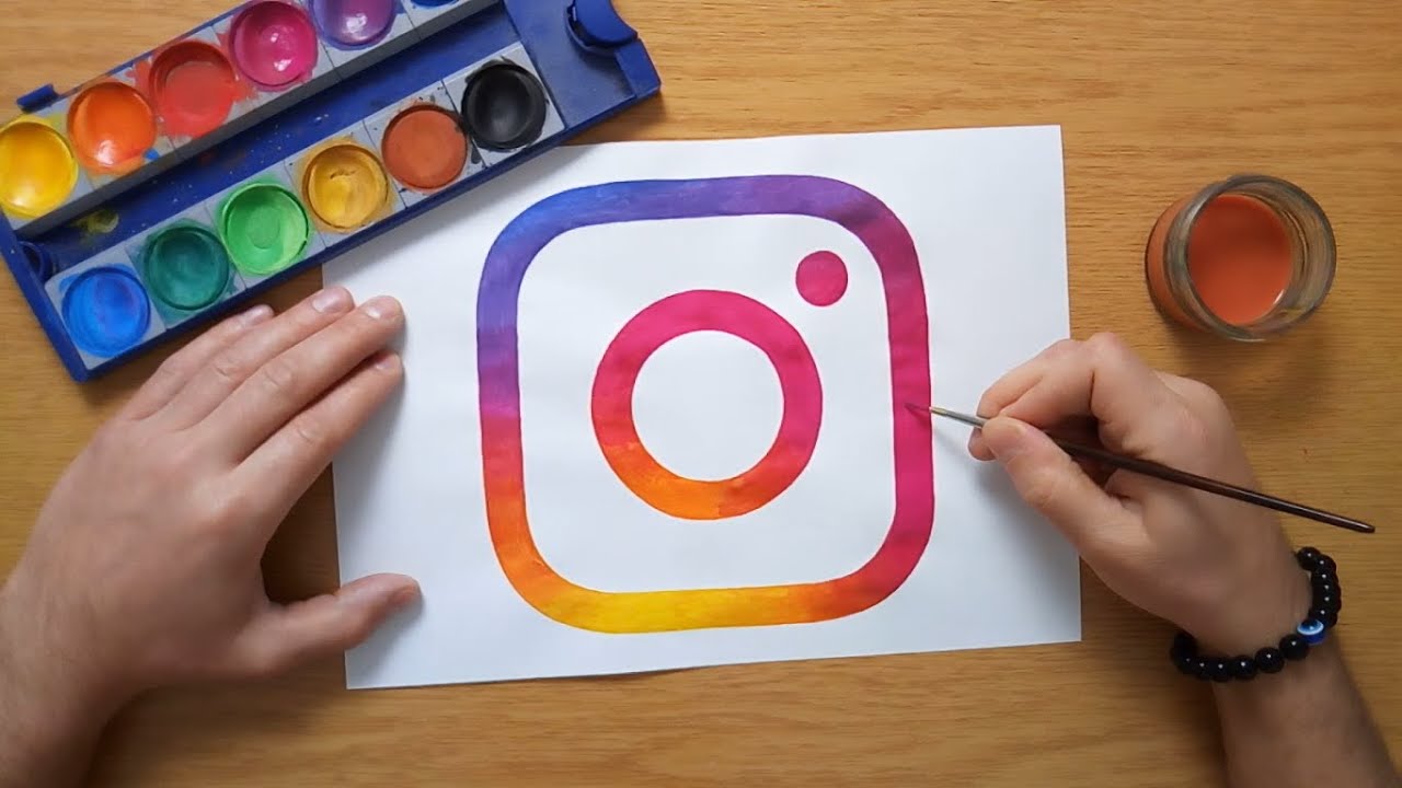 How To Draw Instagram Logo Drawing Tutorial Easy - vrogue.co