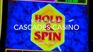 Slot play at the Cascades Casino in Langley BC