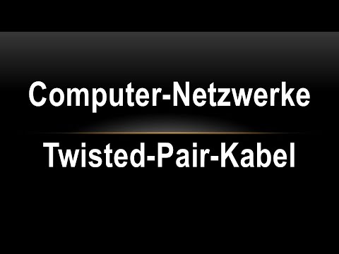 Video: So Schließen Sie Ein Twisted-Pair-Kabel An Eine Steckdose An