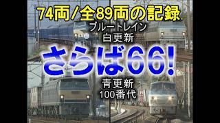 さらば66！EF66全89両中74両の表情！ブルートレイン機・原色機も