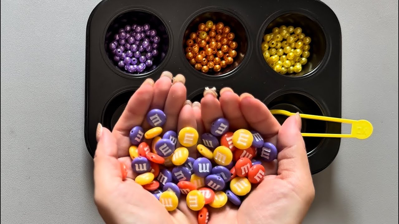 Satisfying Video | Mixing Candy and Sorting Colors ASMR - YouTube