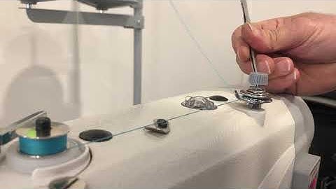 Winding a bobbin on the 141G Lockstitch Industrial