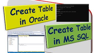 Details How to Create Table in Oracle | How to Create Table in MS SQL server | CDAC SQL server | CDAC Oracle Guide