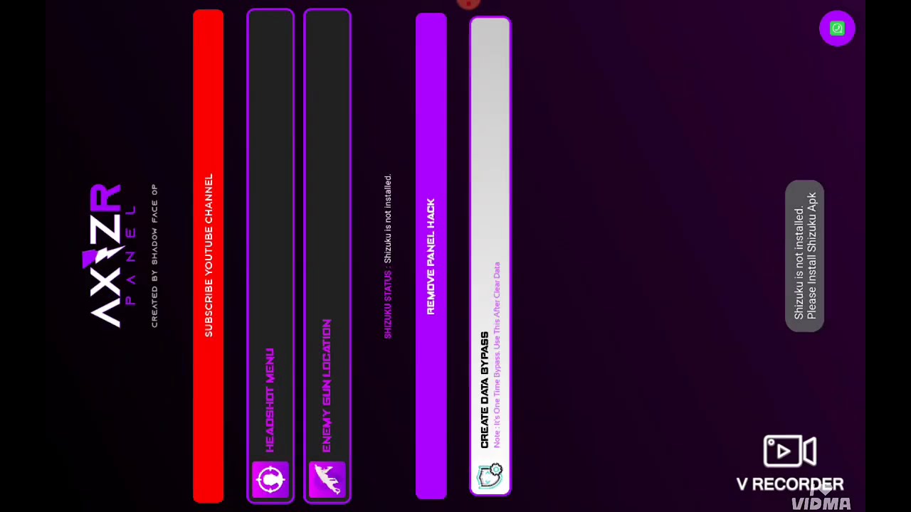 AXIZ-R PANEL DEVELOPED BY SHADOW FACE OP 