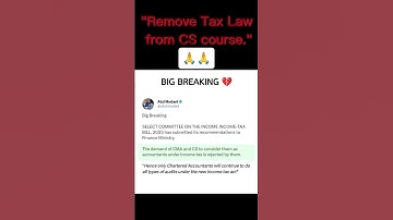 "CMA & CS Excluded from 