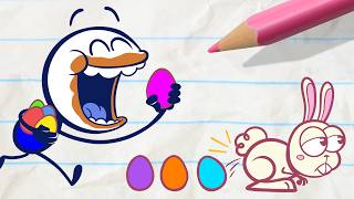 Easter Egg-Cess | Pencilmation Cartoons!