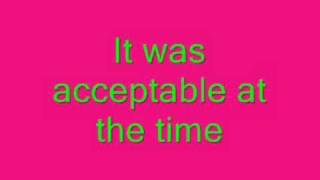 Calvin Harris -Acceptable in the 80's lyrics