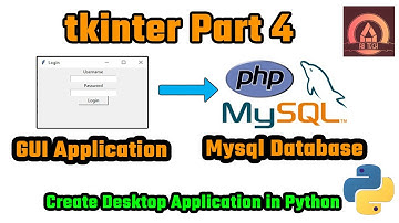 Python GUI Creation | Tkinter Library | Desktop Application using Python Part 4| Database Operation