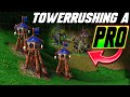 Towerrushing Challenge against Professional WC3 Players - WC3 - Grubby