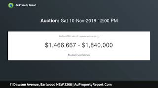11 Dawson Avenue, Earlwood NSW 2206 | AuPropertyReport.Com