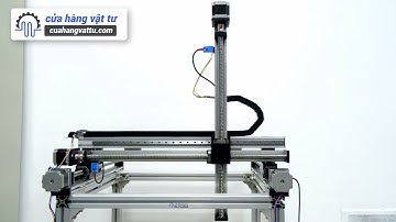 Hệ trục Robot XYZ vít me ray trượt - Lập trình PLC