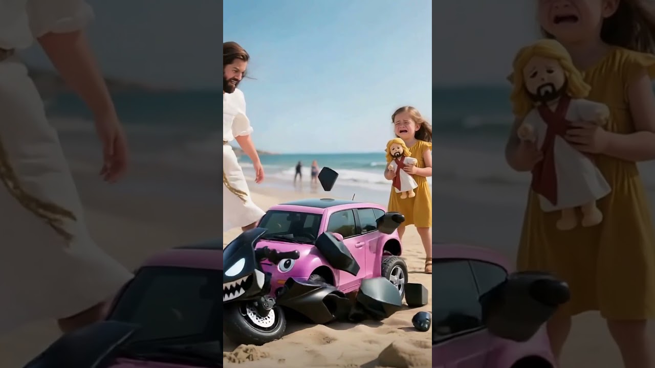 The demon motorcycle was damaged 