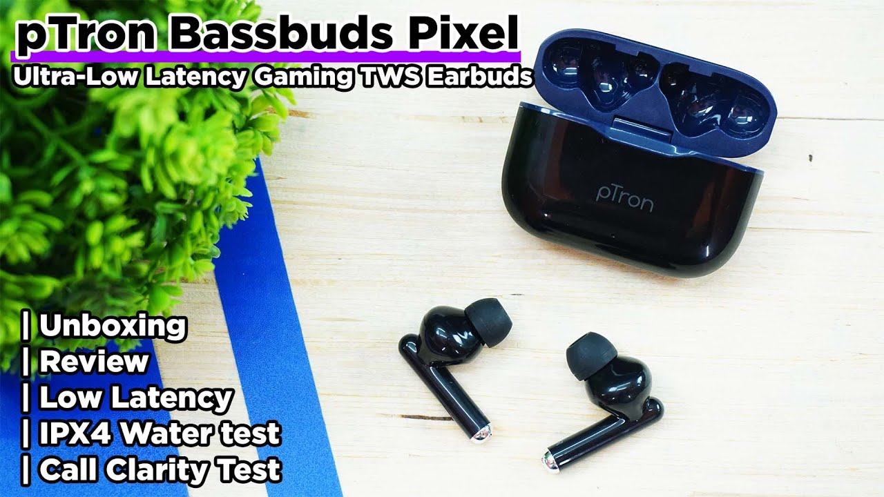 Ptron Bassbuds Pixel Unboxing | Review 