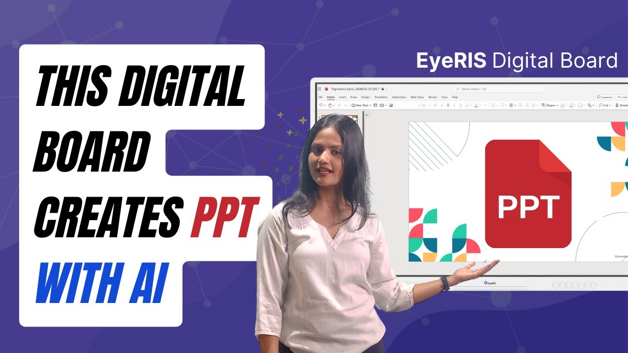 Create Powerpoint PPT in a minute with EyeRIS Digital Board | Smart ...