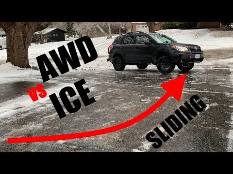 subaru-awd-with-x-mode-vs-sheet-of-ice!