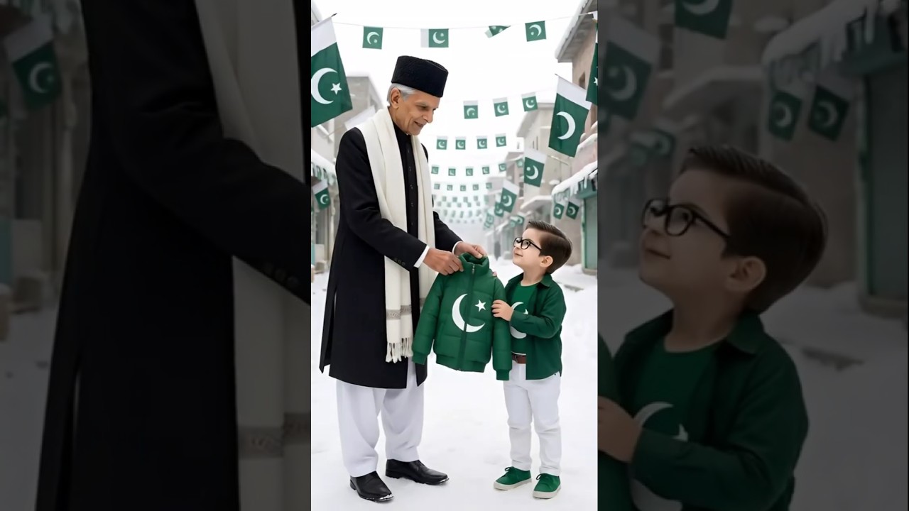 Quaid-e-Azam Gives a Jacket to a Beautiful Child 😱