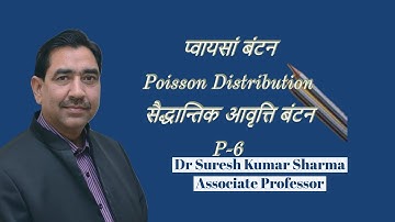 प्वायसां बंटन #Poisson Distribution #  Part- 6# M.Com-ABST/B. Com/CA/NET-JRF/SSC-CGL/RPSC ASS.PROF.