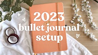 starting a NEW BULLET JOURNAL 🧸✨ 2023 bullet journal setup