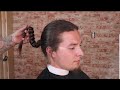 Haircut transformation classic slick back low taper after 5 years of grow out